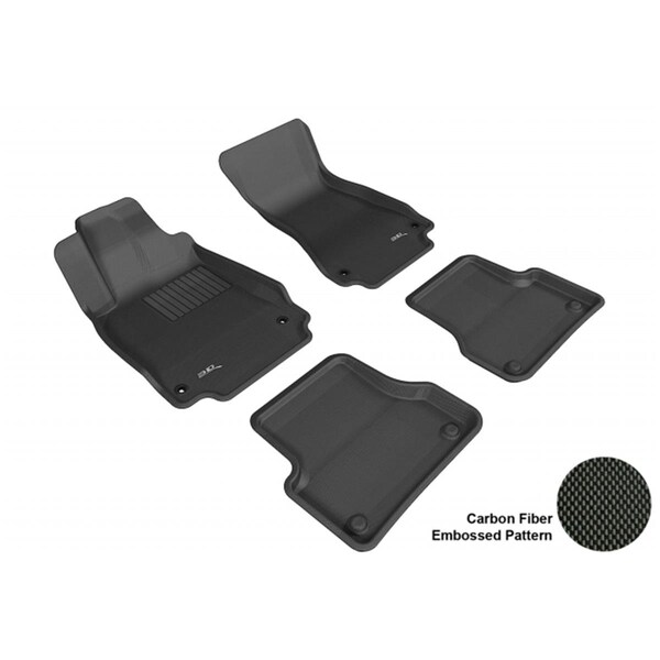 3D Maxpider AUDI A6/S6 2012-2014 SDN KAGU BLACK R1 R2 Floor Mat 3D584231 - main
